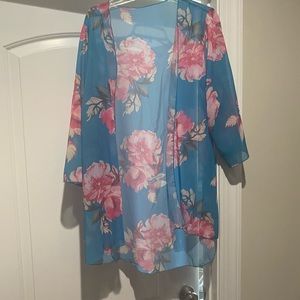 Blue and Pink Kimono